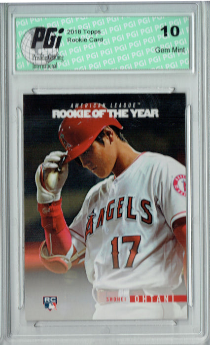 Shohei Ohtani 2018 Topps Rookie of the Year #ROTY2 SP Rookie Card PGI 10