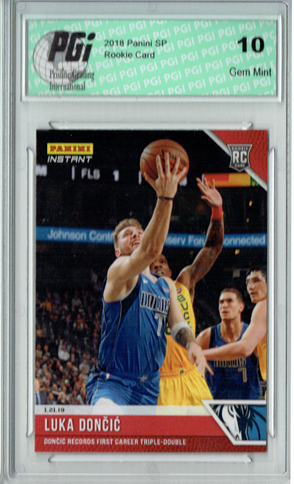 Luka Doncic 2018 Panini Instant #87 1 of 1480 Made Rookie Card PGI 10