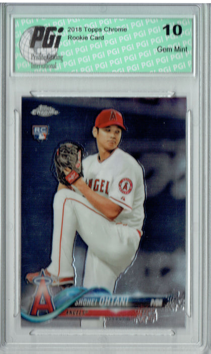 Shohei Ohtani 2018 Topps Chrome #150 Rookie Card PGI 10