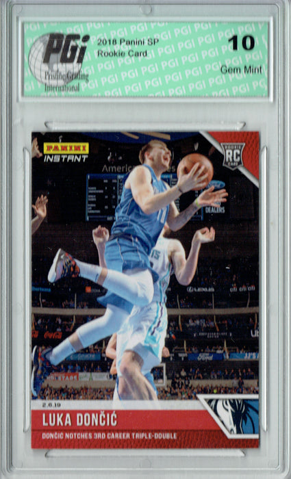 Luka Doncic 2018 Panini Instant #97 Just 346 Made Rookie Card PGI 10
