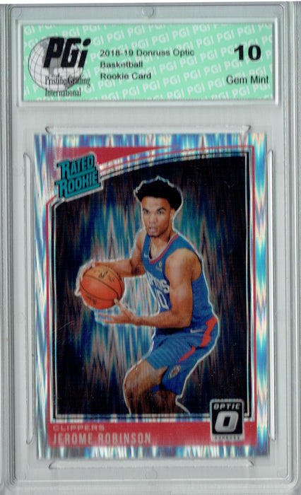 Jerome Robinson 2018 Donruss Optic #152 Shock SP Rookie Card PGI 10