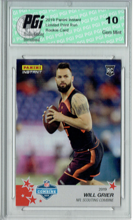 Will Grier 2019 Panini Instant #5 Combine 1/110 His 1st Rookie Card PGI 10
