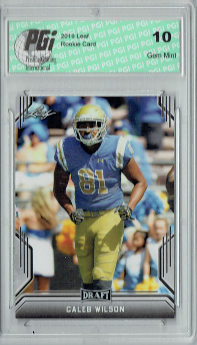 Caleb Wilson 2019 Leaf Draft #8 Rookie Card PGI 10