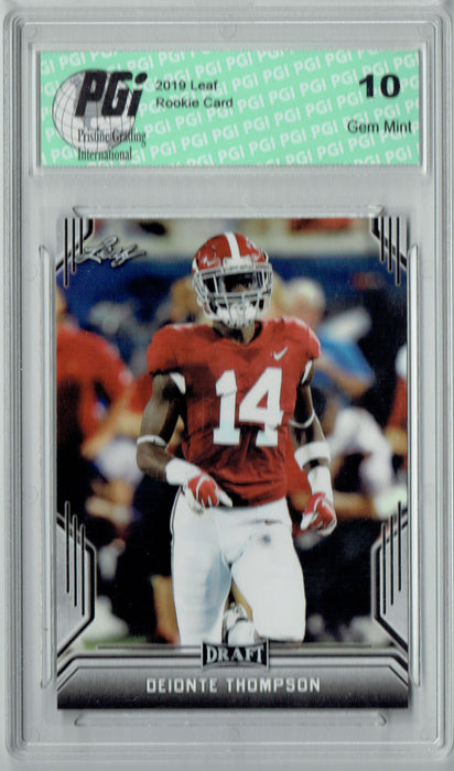 Deionte Thompson 2019 Leaf Draft #20 Rookie Card PGI 10