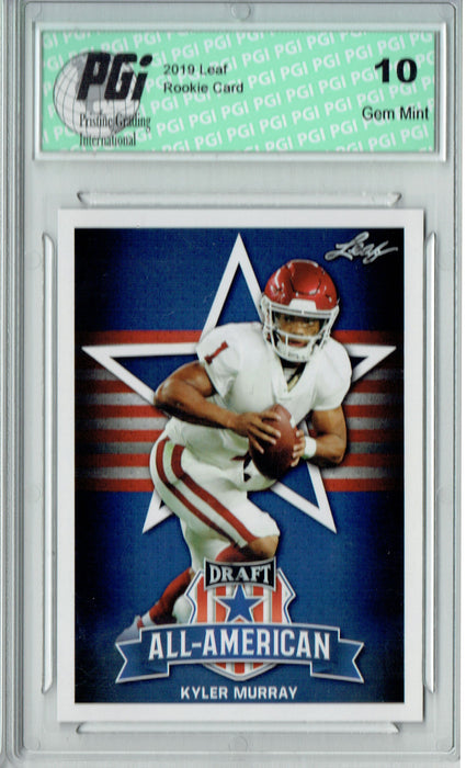 Kyler Murray 2019 Leaf Draft #SP-KM2 All-American Rookie Card PGI 10