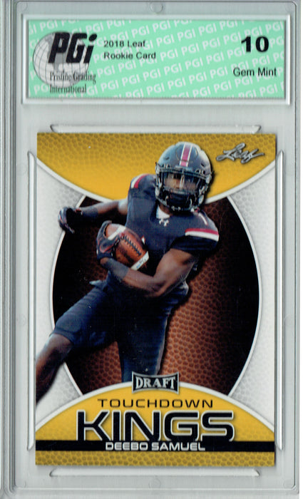 Deebo Samuel 2019 Leaf Draft #81 Touchdown Kings Gold SP Rookie Card PGI 10