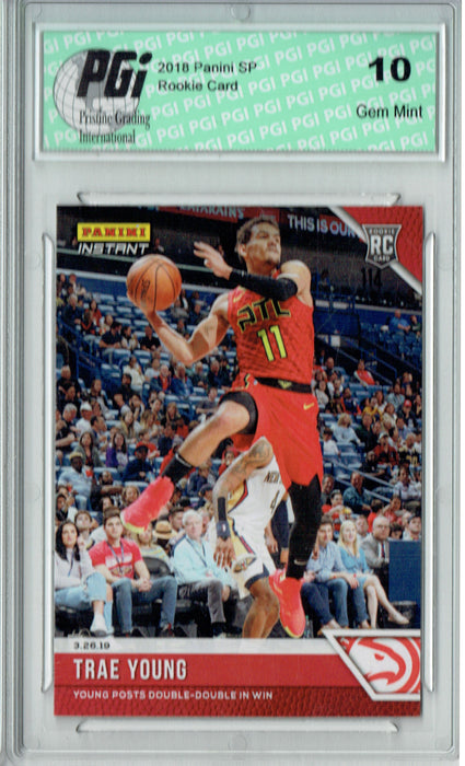 Trae Young 2018 Panini Instant #126 Only 86 Made Rookie Card PGI 10