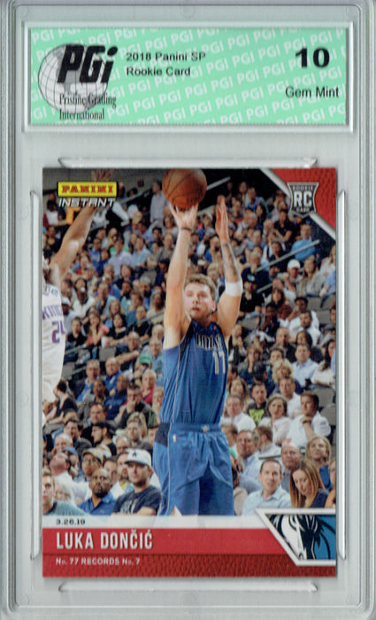 Luka Doncic 2018 Panini Instant #127 Just 199 Cards Made Rookie Card PGI 10