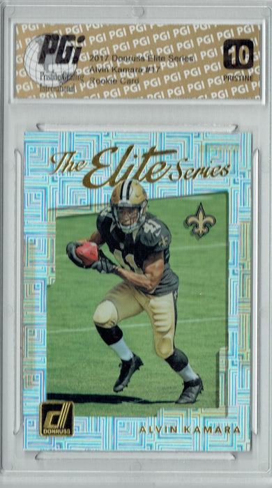 Alvin Kamara 2017 The Elite Series #17 PRISTINE Rookie Card PGI 10