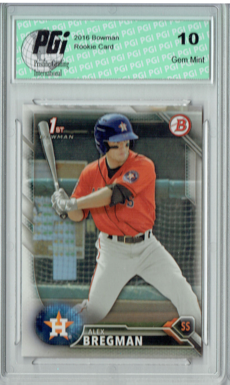 Alex Bregman 2016 Bowman #BP4 1st Rookie Card PGI 10