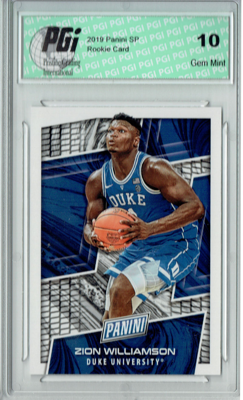 Zion Williamson 2019 Panini VIP #ZW SP Rookie Card PGI 10