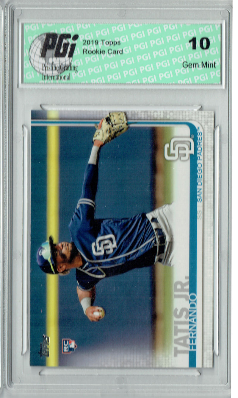 Fernando Tatis Jr. 2019 Topps Series 2 #410 Rookie Card PGI 10