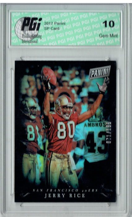 Jerry Rice 2017 Panini SP #JR Just 199 Produced Card PGI 10