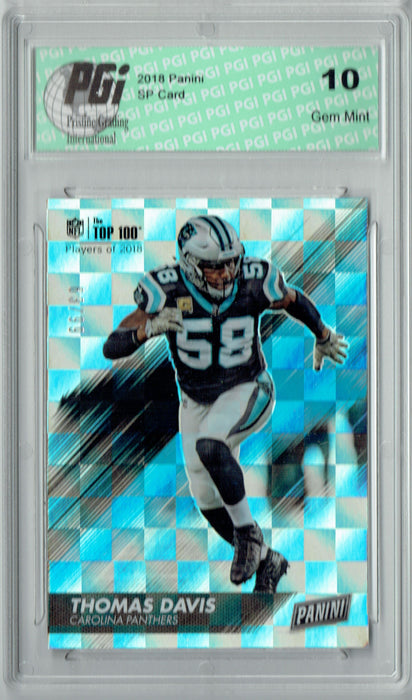 Thomas Davis 2018 Panini SP #73 Squares Just 99 Made Card PGI 10