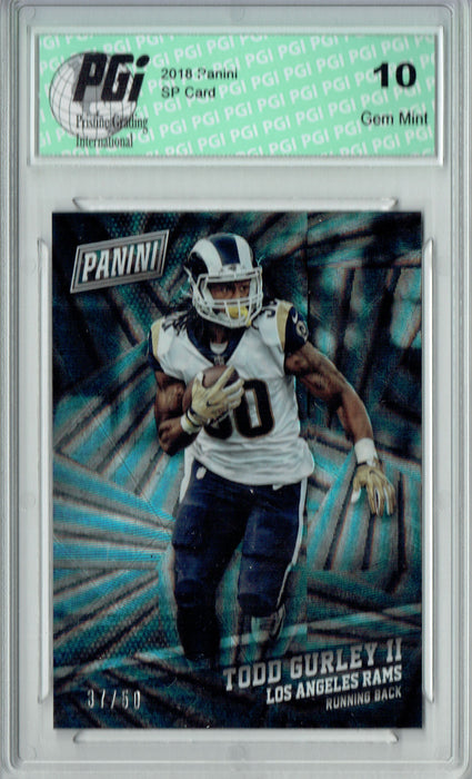 Todd Gurley 2018 Panini SP #11 Lasers 50 Made Card PGI 10