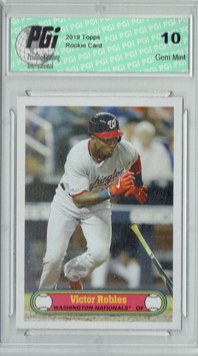 Victor Robles 2019 Topps #14 Montgomery '72 Style Rookie Card PGI 10