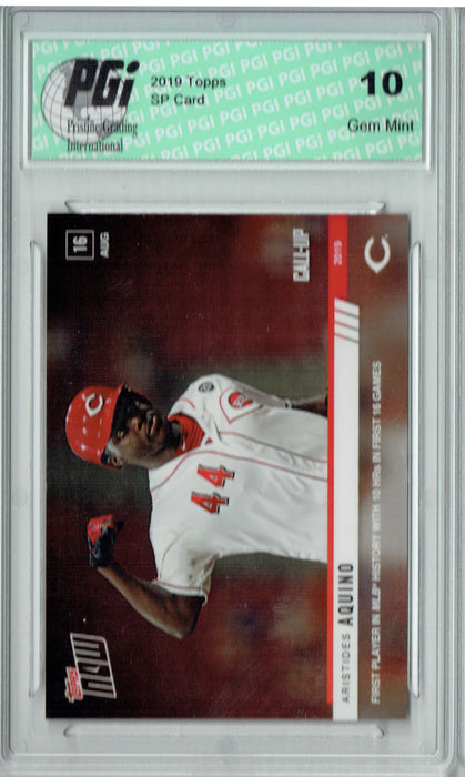 Aristides Aquino 2019 Topps Now #693 Only 861 Ever Made Rookie Card PGI 10