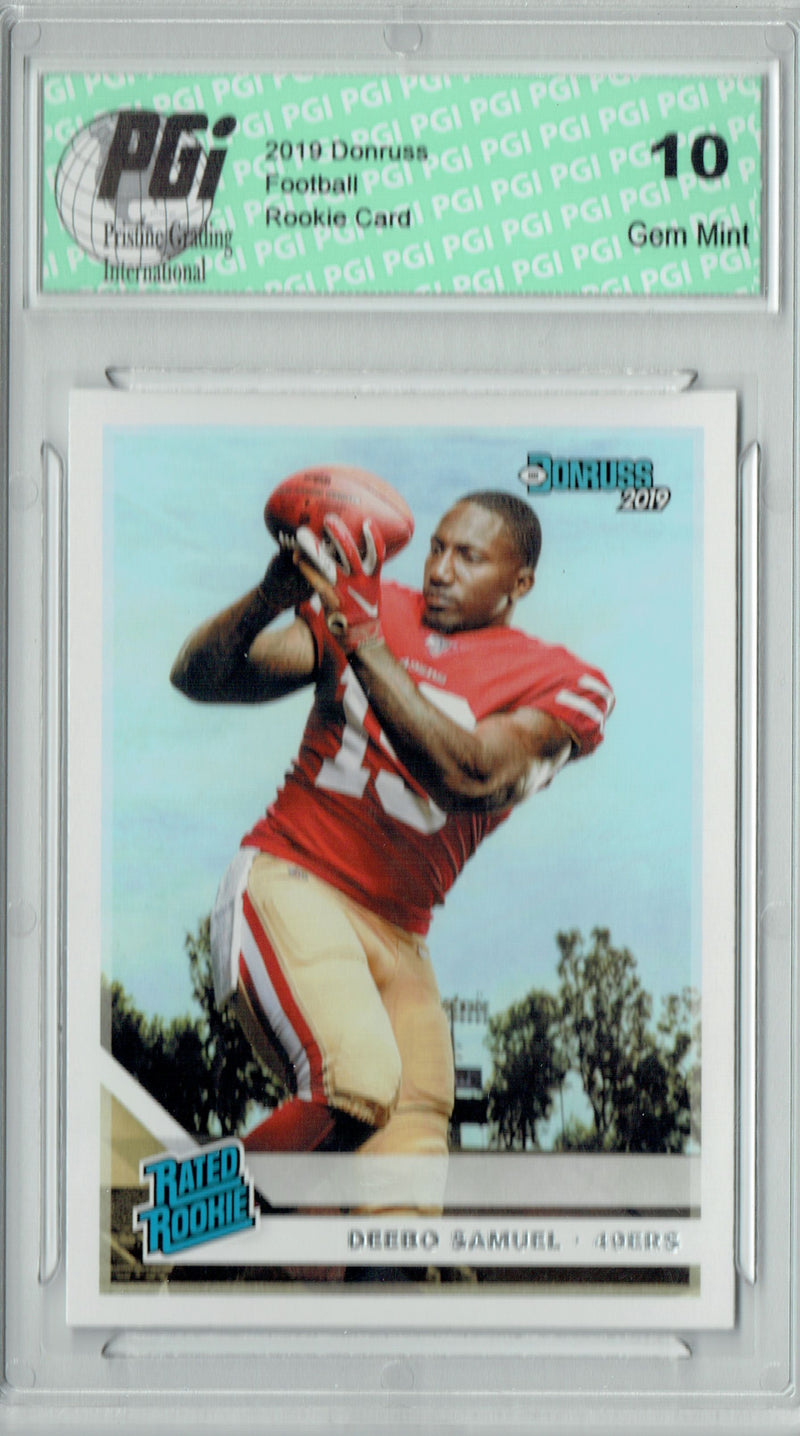 Deebo Samuel 2019 Donruss Football #317 Gem Mint Rookie Card PGI 10