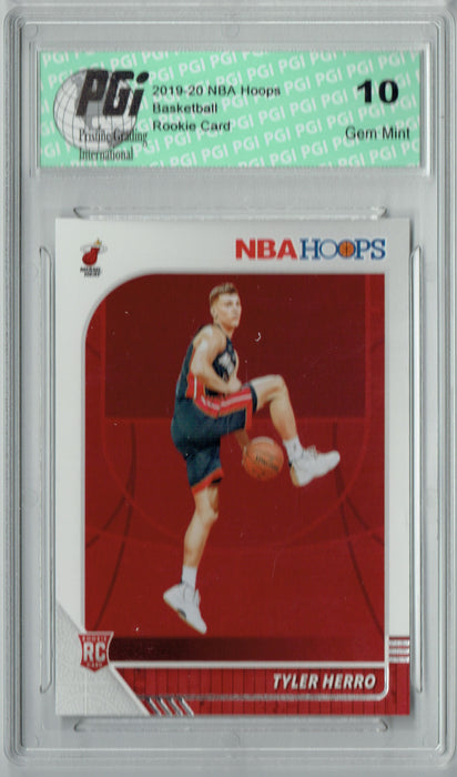 Tyler Herro 2019 NBA Hoops #210 Gem Mint Rookie Card PGI 10