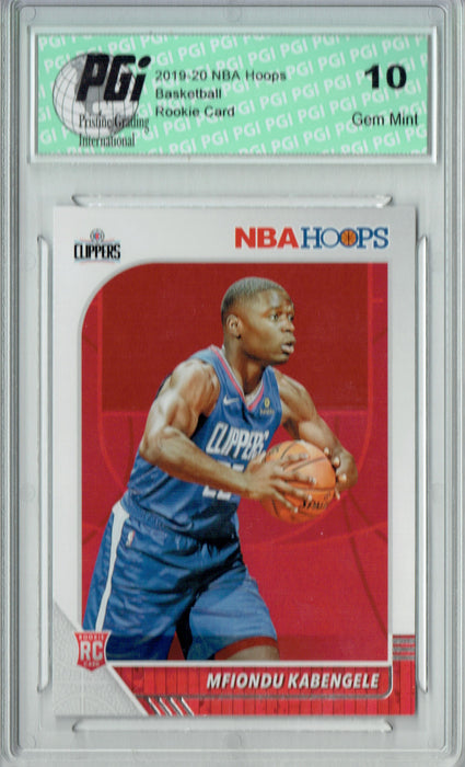 Mfiondu Kabengele 2019 NBA Hoops #222 Gem Mint Rookie Card PGI 10