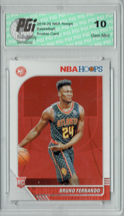 Bruno Fernando 2019 NBA Hoops #228 Gem Mint Rookie Card PGI 10