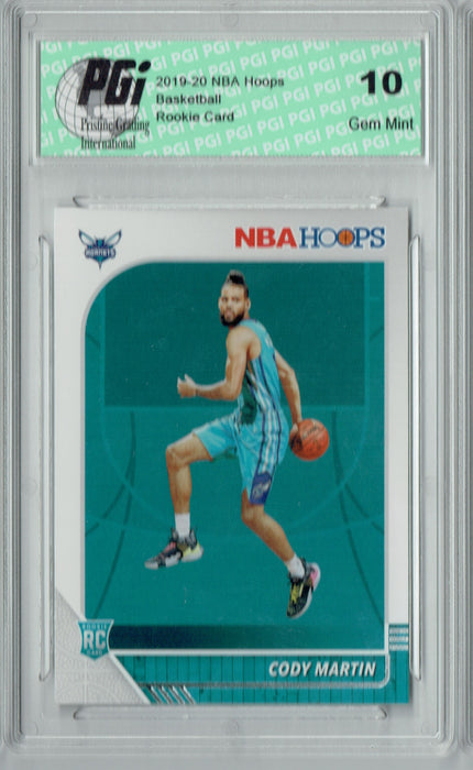 Cody Martin 2019 NBA Hoops #229 Gem Mint Rookie Card PGI 10