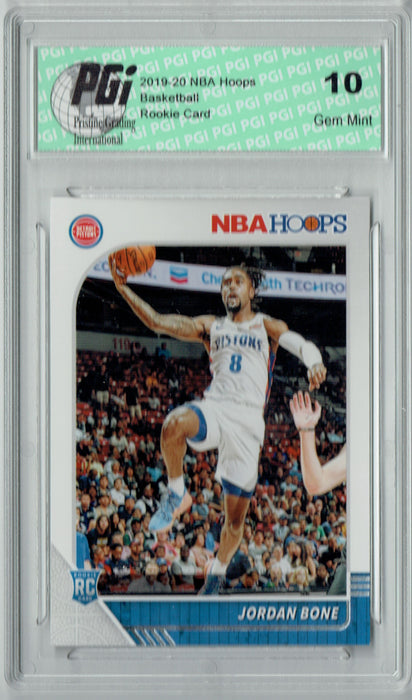 Jordan Bone 2019 NBA Hoops #240 Gem Mint Rookie Card PGI 10