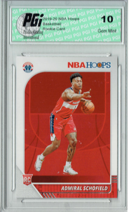 Admiral Schofield 2019 NBA Hoops #231 Gem Mint Rookie Card PGI 10