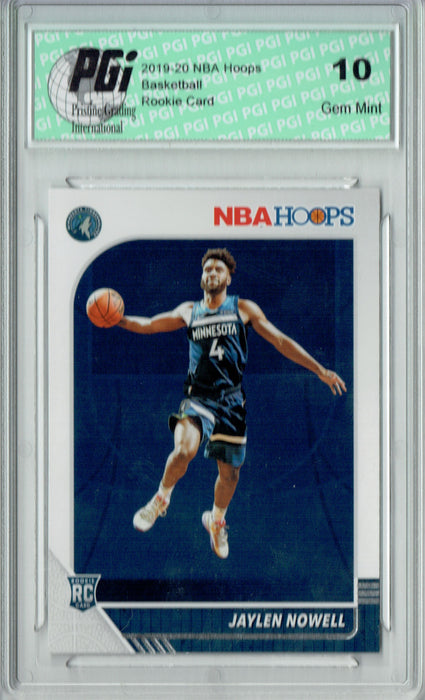 Jaylen Nowell 2019 NBA Hoops #232 Gem Mint Rookie Card PGI 10