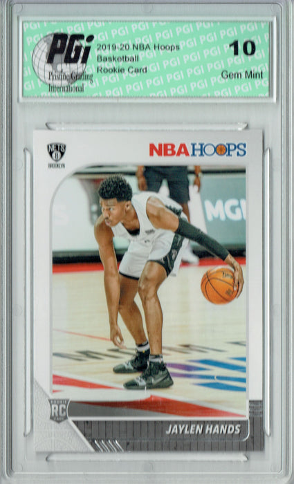 Jaylen Hands 2019 NBA Hoops #242 Gem Mint Rookie Card PGI 10