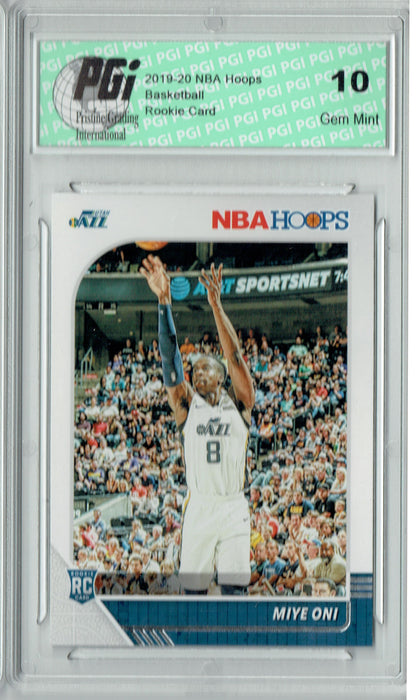 Miye Oni 2019 NBA Hoops #257 Gem Mint Rookie Card PGI 10