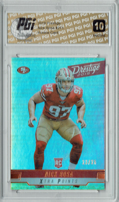 Nick Bosa 2019 Prestige #211 SSP #23/25 Made Rookie Card PRISTINE PGI 10