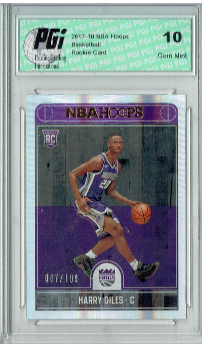 Harry Giles 2017 Hoops #270 Silver SP, Only 199 Made Rookie Card PGI 10