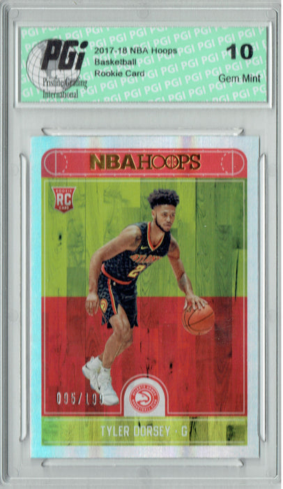 Tyler Dorsey 2017 Hoops #275 Silver SP, Only 199 Made Rookie Card PGI 10