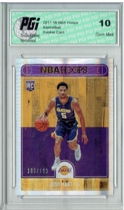 Josh Hart 2017 Hoops #280 Silver SP, Only 199 Made Rookie Card PGI 10