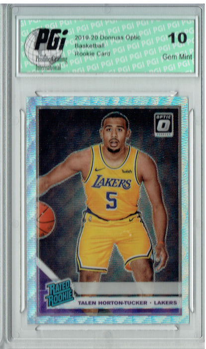 Talen Horton-Tucker 2019 Fanatics Optic #151 Silver Wave Rookie Card PGI 10