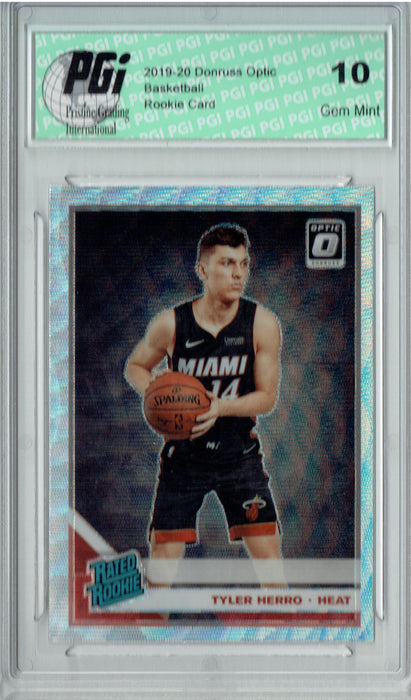 Tyler Herro 2019 Fanatics Optic #172 Silver Wave Rookie Card PGI 10