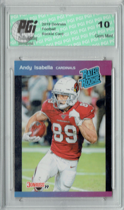 Andy Isabella 2019 Donruss #18 Rated Rookie Retro 1/280 Rookie Card PGI 10