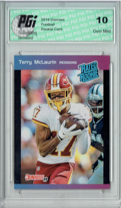 Terry McLaurin 2019 Donruss #24 Rated Rookie Retro 1/280 Rookie Card PGI 10