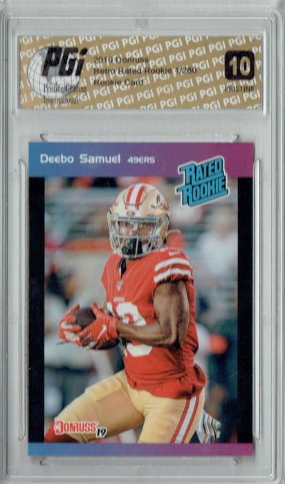 Deebo Samuel 2019 Donruss #10 PRISTINE Rated Retro 1/280 Rookie Card PGI 10