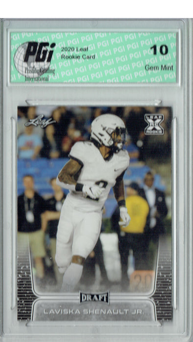 Laviska Shenault Jr. 2020 Leaf Draft Football #7 Gem Mint Rookie Card PGI 10