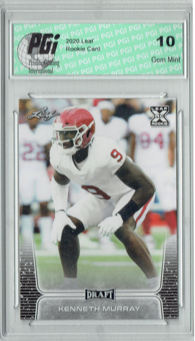 Kenneth Murray 2020 Leaf Draft Football #45 Gem Mint Rookie Card PGI 10