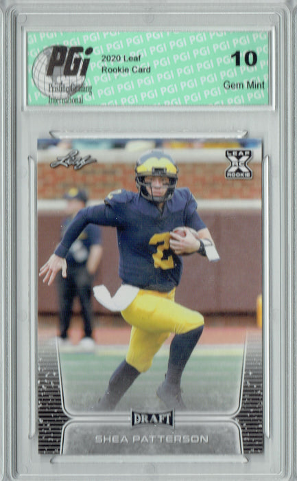 Shea Patterson 2020 Leaf Draft Football #54 Gem Mint Rookie Card PGI 10