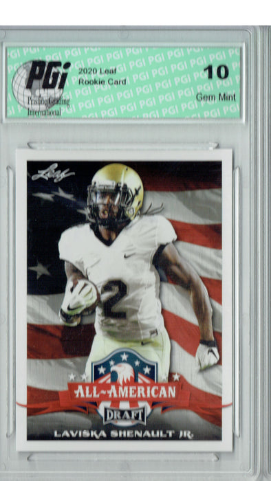 Laviska Shenault Jr 2020 Leaf Draft Football #67 All-American Rookie Card PGI 10