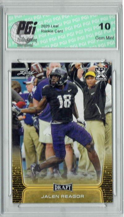 Jalen Reagor 2020 Leaf Draft Gold #35 Gem Mint Rookie Card PGI 10