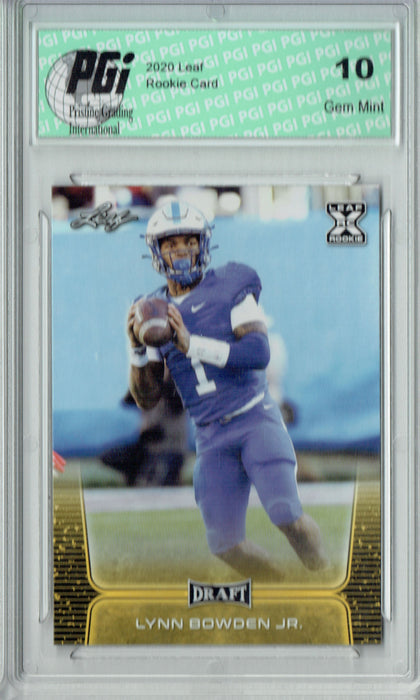 Lynn Bowden Jr. 2020 Leaf Draft Gold #48 Gem Mint Rookie Card PGI 10