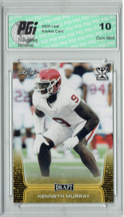 Kenneth Murray 2020 Leaf Draft Gold #45 Gem Mint Rookie Card PGI 10