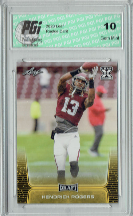 Kendrick Rogers 2020 Leaf Draft Gold #44 Gem Mint Rookie Card PGI 10