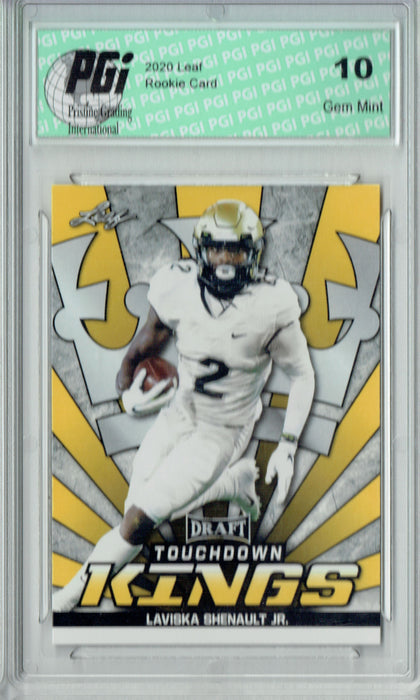 Laviska Shenault Jr. 2020 Leaf Draft Gold #88 Touchdown Kings Rookie Card PGI 10