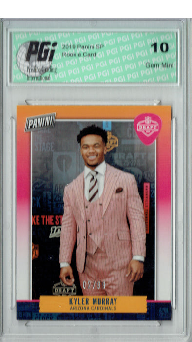 Kyler Murray 2019 Panini SP #R14 Draft SP #2/99 Rookie Card PGI 10